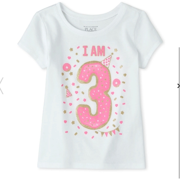 NEW I AM 3 BIRTHDAY GIRL SHIRT TOP PARTY CHILDREN - Picture 1 of 2